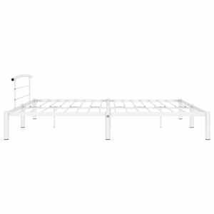Rám postele bílý kov 200 x 200 cm - obrázek 4