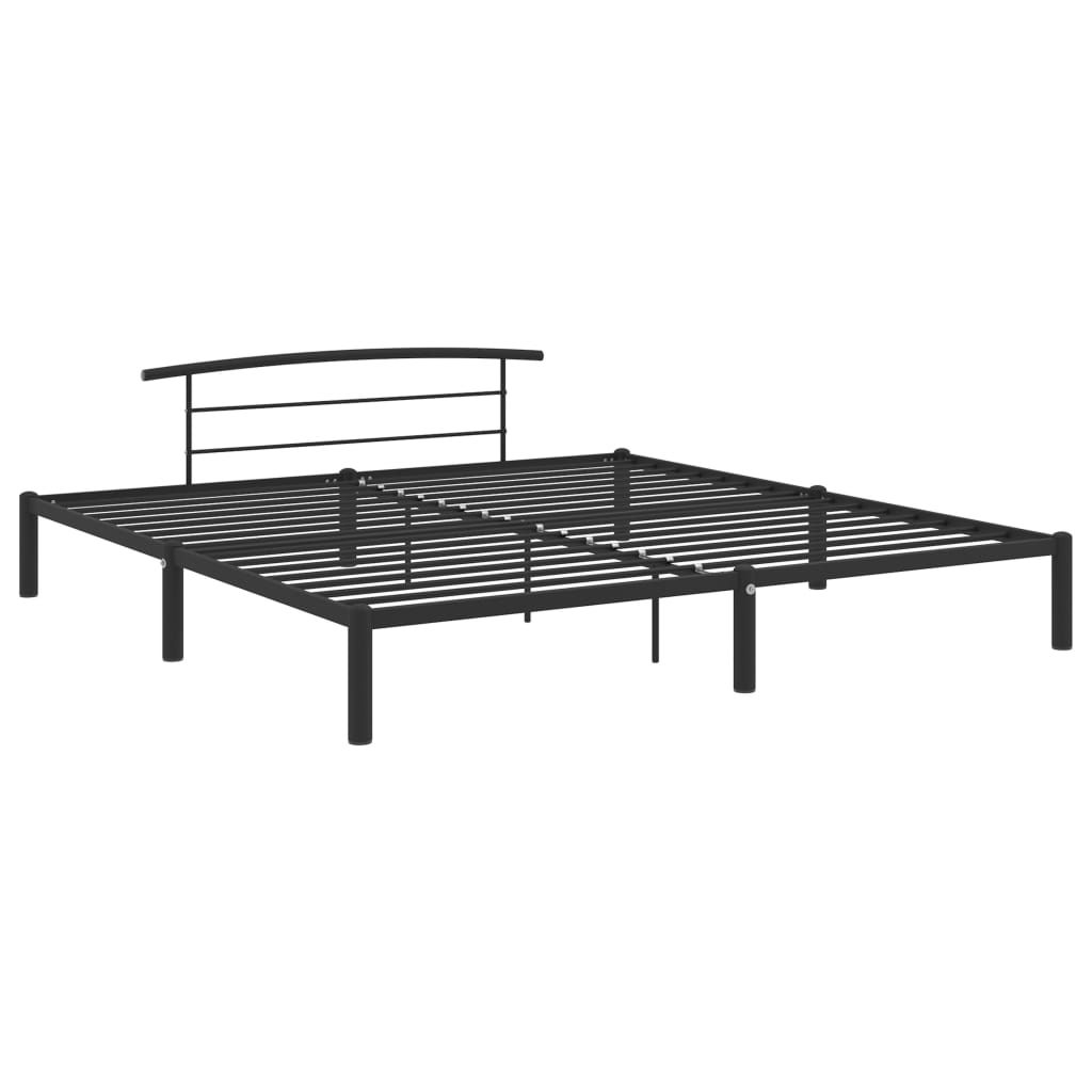 vidaXL Bedframe metaal zwart 200x200 cm afbeelding