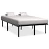 vidaXL voodiraam, must, metall, 200 x 200 cm