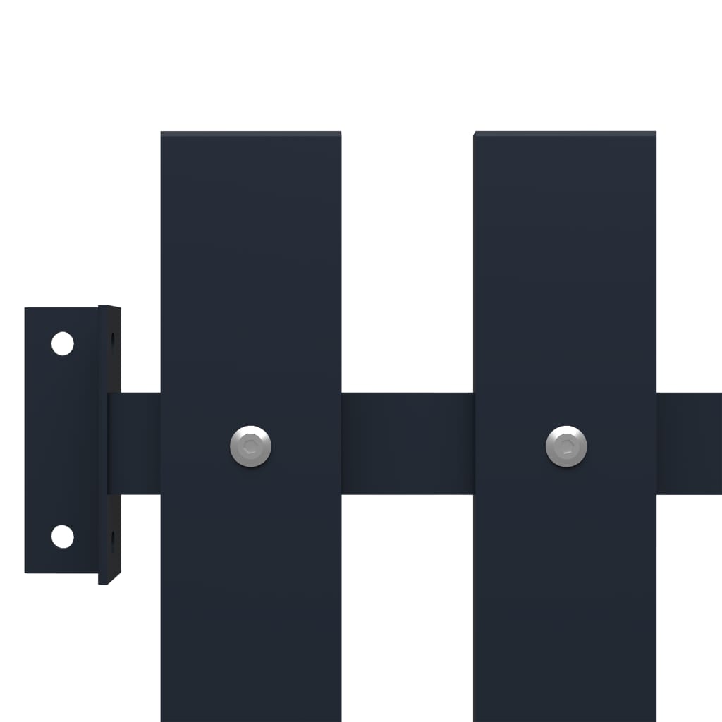 Thumbnail - vidaXL Zaunelement Anthrazit 178 x 75 cm Pulverbeschichteter Stahl