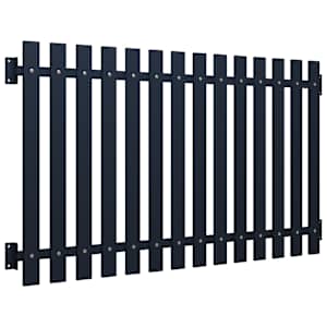 vidaXL Πάνελ Περίφραξης Ανθρακί 170,5x125 εκ. Ατσάλι με Βαφή Πούδρας