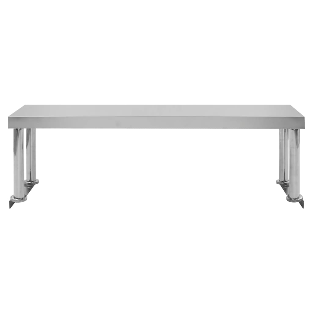 Kuchyňský pracovní stůl s policí 120x60x120 cm nerezová ocel