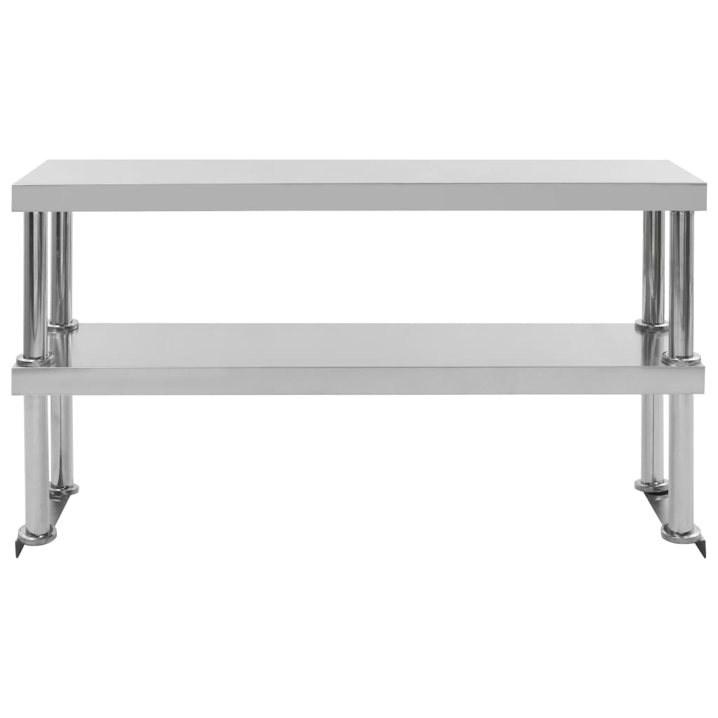  Kuchynský pracovný stôl s policou 120x60x150 cm, oceľ
