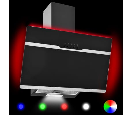 vidaXL RGB pliidikubu LED 60 cm roostevaba teras ja karastatud klaas