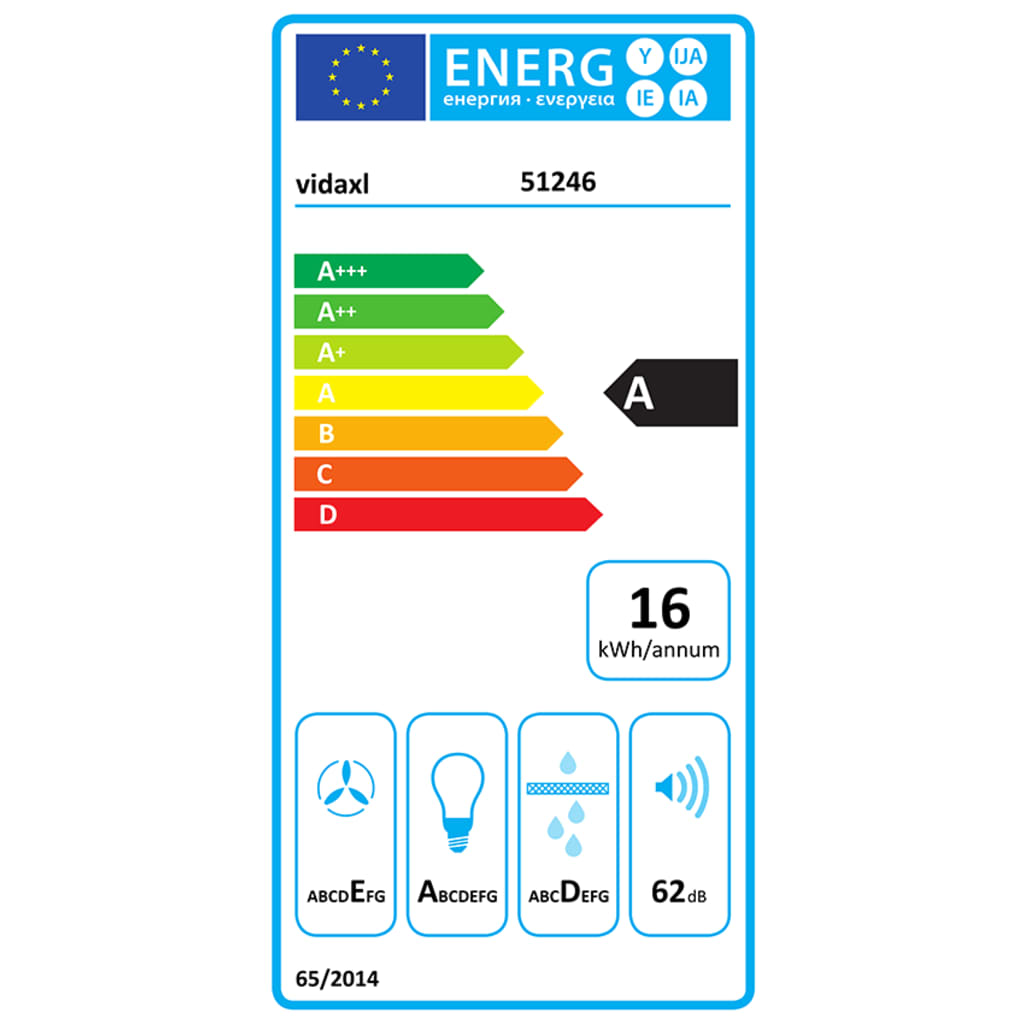 Rozsdamentes acél és edzett üveg RGB páraelszívó LED-del 90 cm 