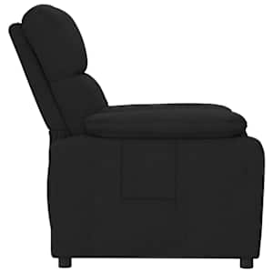 Polohovací křeslo černé textil - obrázek 4