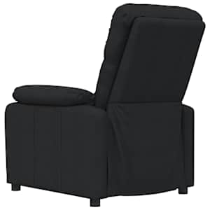 Polohovací křeslo černé textil - obrázek 5