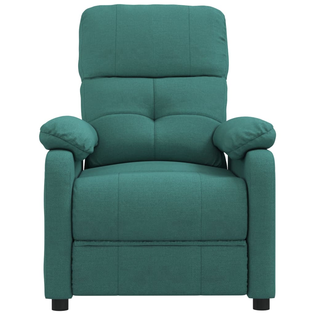 vidaXL Fauteuil inclinable Vert foncé Tissu