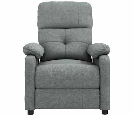 vidaXL Masažna fotelja od tkanine tamnosiva