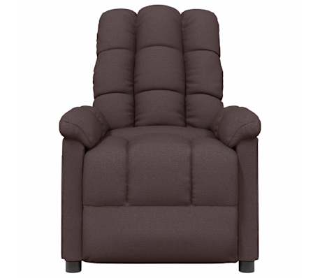 vidaXL Fauteuil de massage Noir Tissu