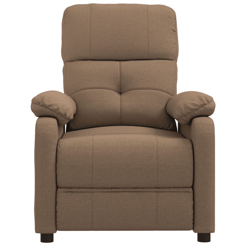 vidaXL Massagestoel stof bruin