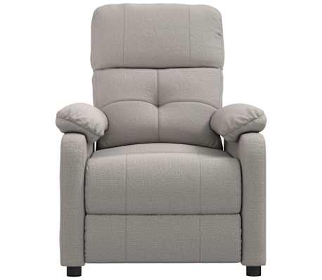 vidaXL Massagestoel stof taupe