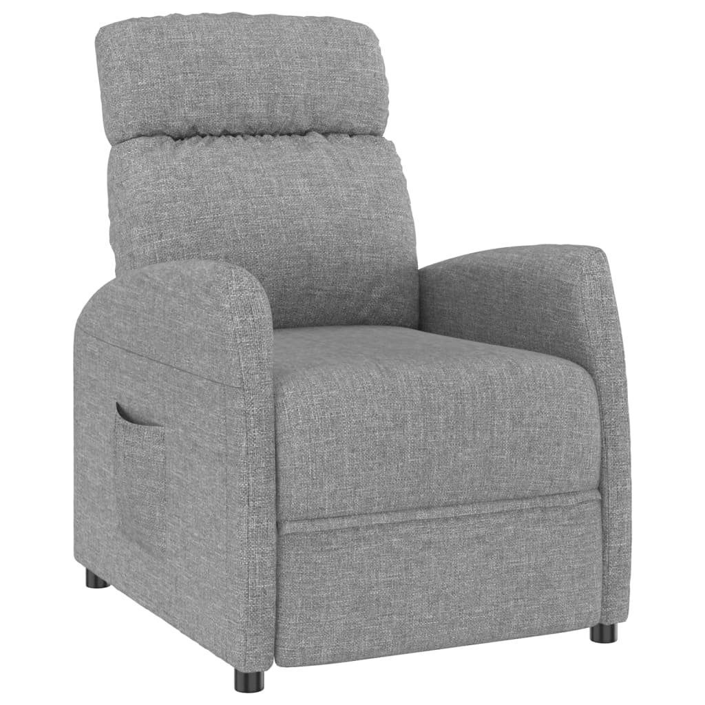 Fauteuil inclinable Gris clair Tissu