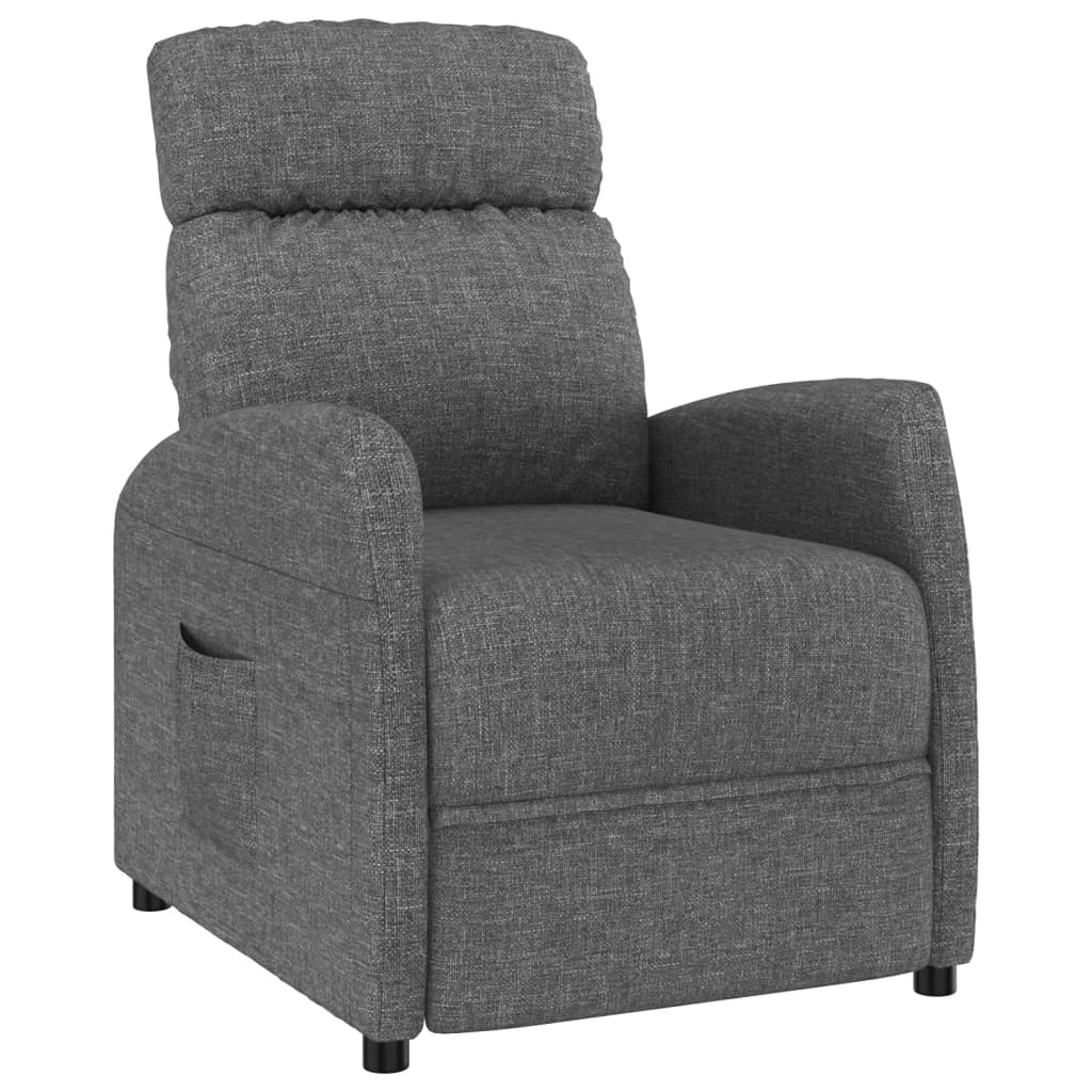 Fauteuil inclinable Gris foncé Tissu