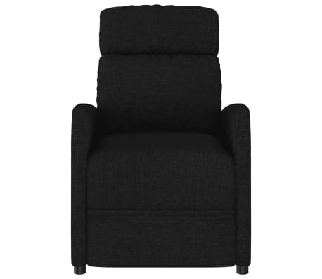 vidaXL Fauteuil inclinable Noir Tissu