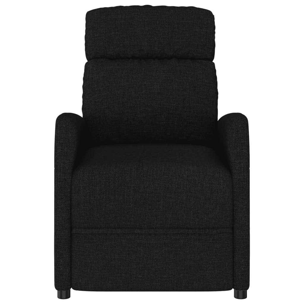 vidaXL Massage Chair Black Fabric