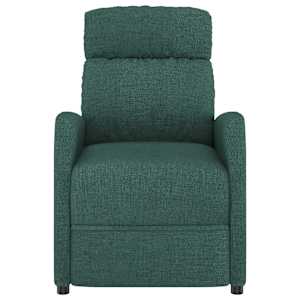 Masážní křeslo tmavě zelené textil - obrázek 3