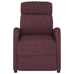 vidaXL Masažinis krėslas, violetinės spalvos, audinys