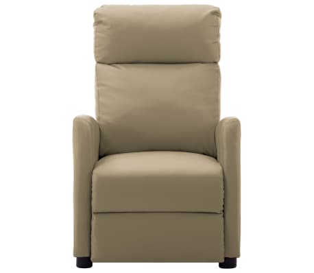 vidaXL masāžas krēsls, kapučīno krāsas mākslīgā āda