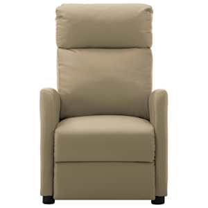 vidaXL masāžas krēsls, kapučīno krāsas mākslīgā āda