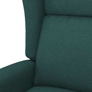 Zvedací křeslo tmavě zelené textil - obrázek 9