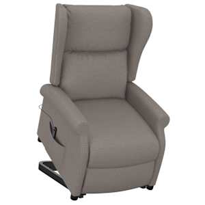 Zvedací křeslo taupe textil - obrázek 7