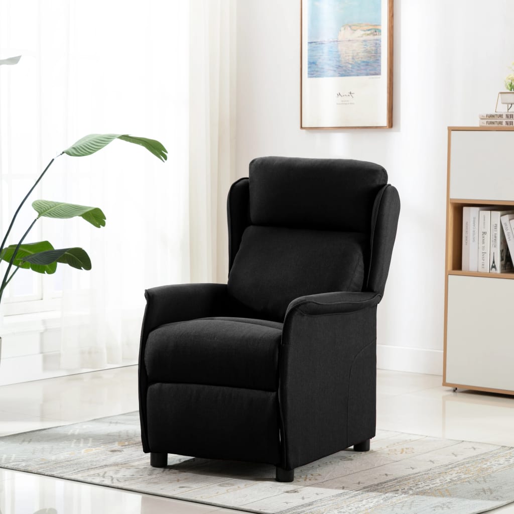 Black on sale reclining chair