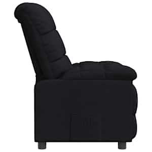 Polohovací křeslo černé textil - obrázek 4