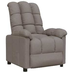 Polohovací křeslo taupe textil - obrázek 2