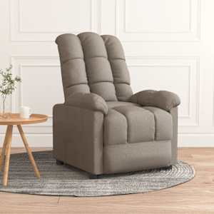Polohovací křeslo taupe textil - obrázek 1