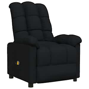 Masážní křeslo černé textil - obrázek 2