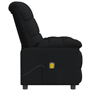 Masážní křeslo černé textil - obrázek 4
