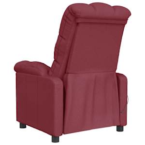 Masážní křeslo vínové textil - obrázek 5