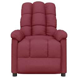 vidaXL Massagesessel Weinrot Stoff