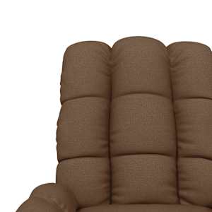 Masážní křeslo hnědé textil - obrázek 8