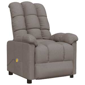 Masážní křeslo taupe textil - obrázek 2