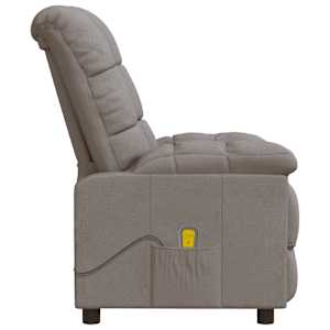 Masážní křeslo taupe textil - obrázek 4