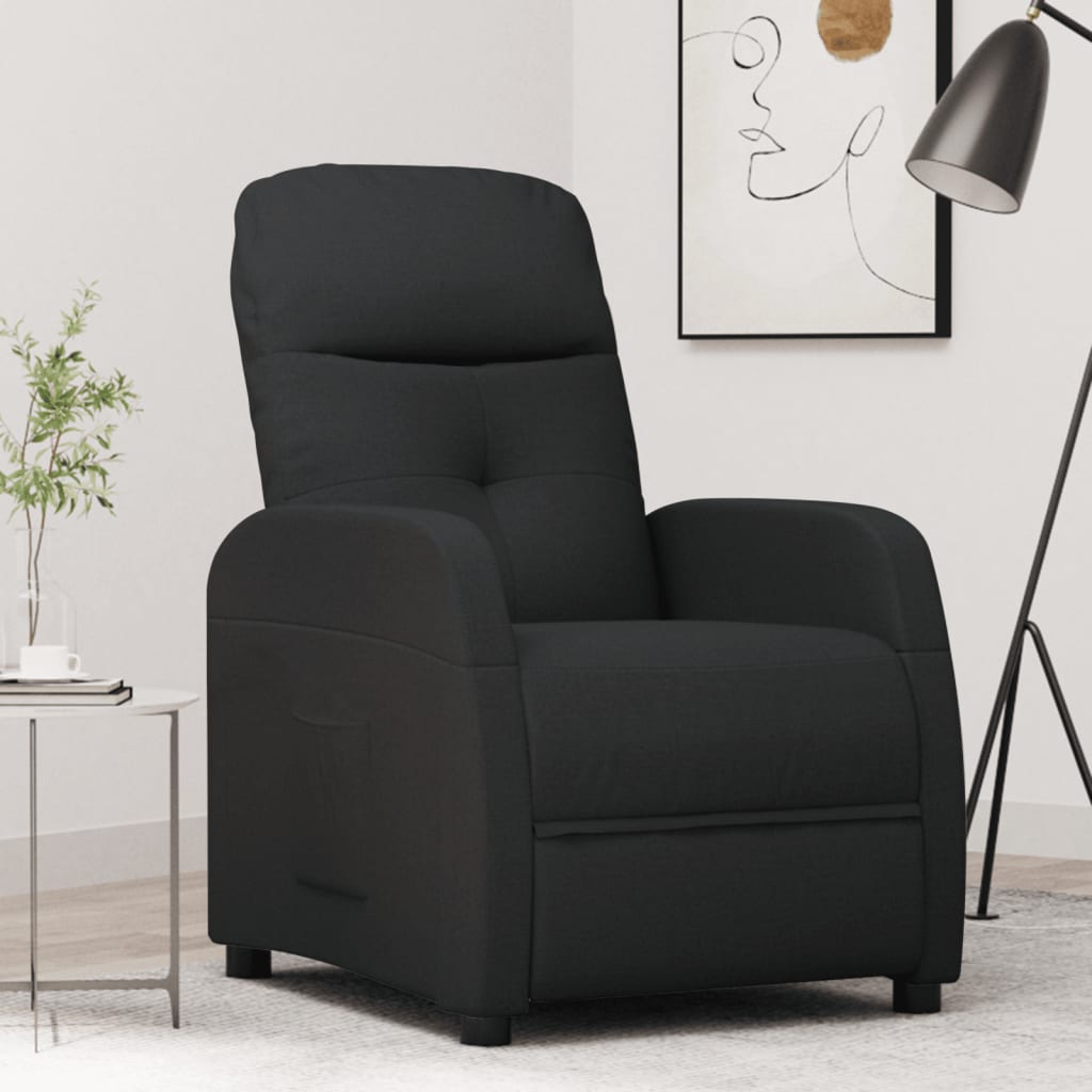 vida XL Relaxsessel Schwarz Stoff
