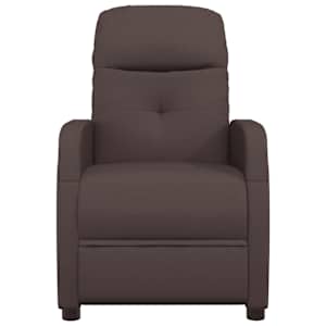 vidaXL Recliner Chair Dark Brown Fabric