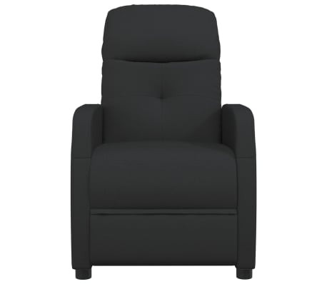 vidaXL Massage Recliner Black Fabric