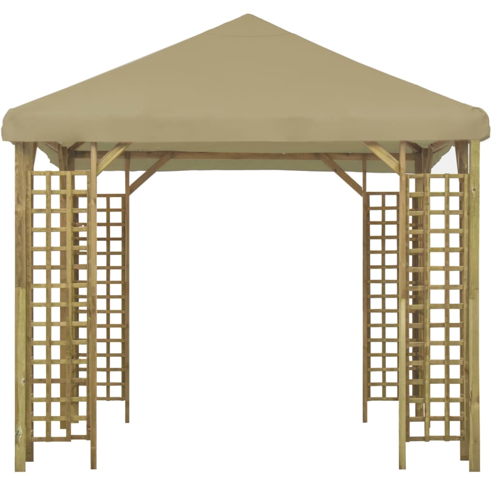 vidaXL Gazebo 3x3 m Beige