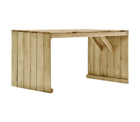 vidaXL Set da Pranzo da Giardino 5 pz in Legno di Pino Impregnato