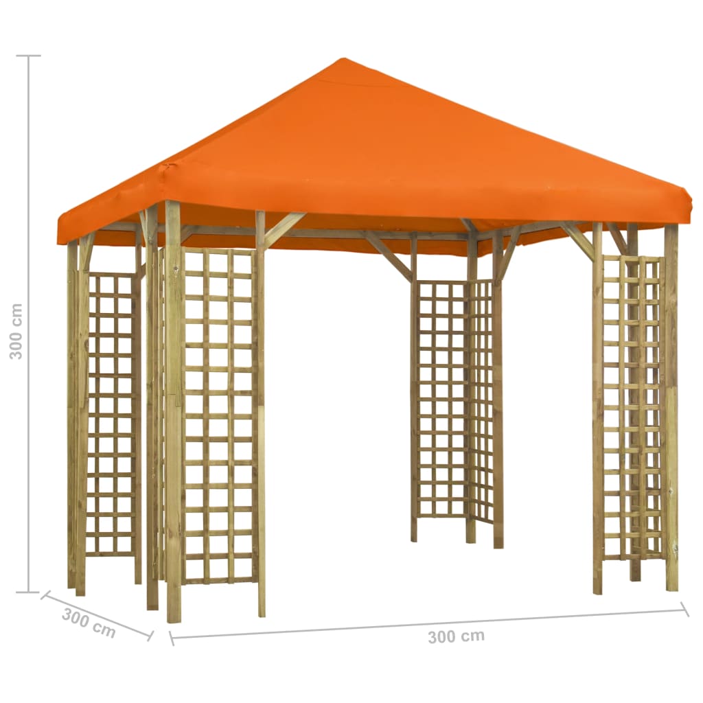 Narancssárga pavilon 3 x 3 m 