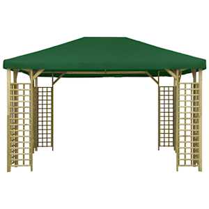 vidaXL Cenador verde 4x3 m