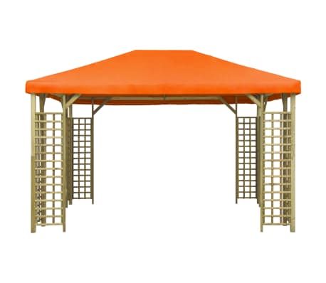 vidaXL Gazebo 4x3 m Arancione