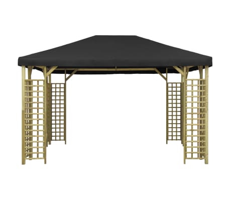 vidaXL Gazebo 4x3 m Antracite