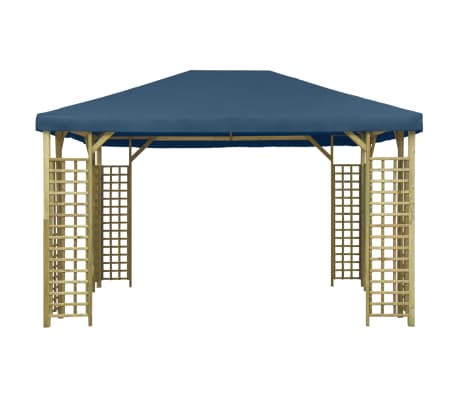vidaXL Gazebo 4x3 m Blu
