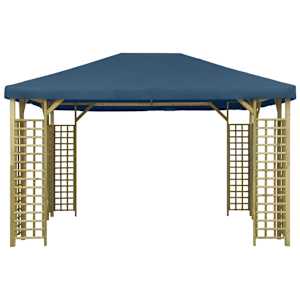 vidaXL Gazebo 4x3 m Blu