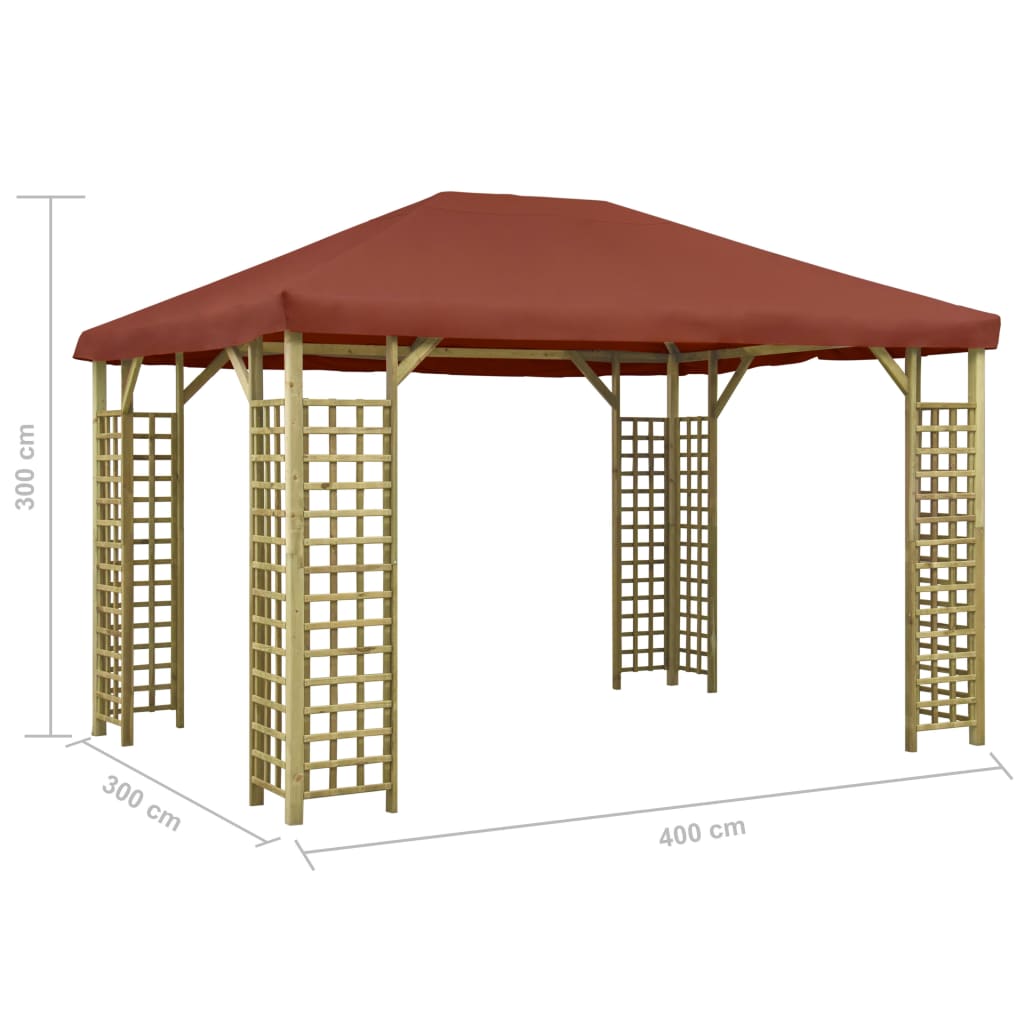 Terrakotta pavilon 4 x 3 m 