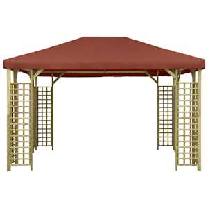 vidaXL Gazebo 4x3 m Terracotta